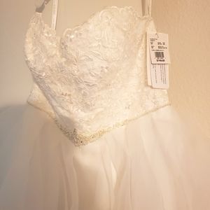 Never worn David's Bridal wedding gown